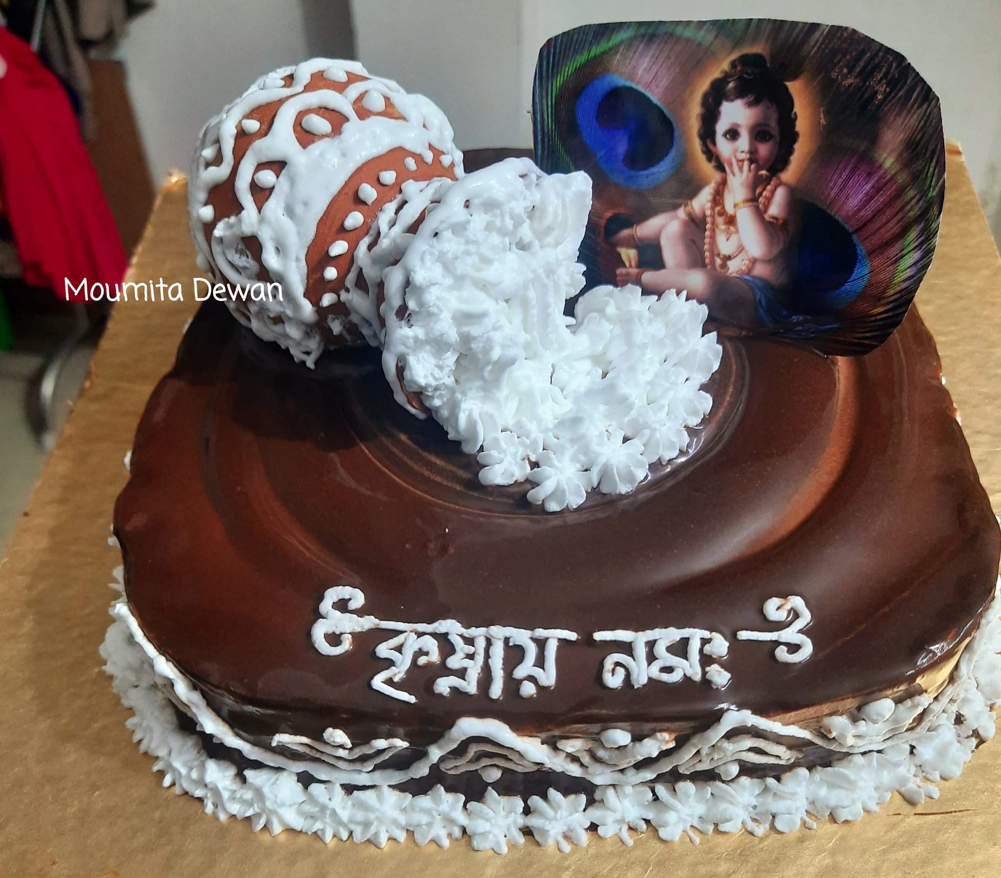 Janmashtami special... Birthday cake for krishna... 😇 🥰 🎂 . . .  #janmashtami #krishna #laddugopal#harekrishna #cakedecorating #c... |  Instagram